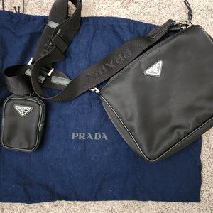 Prada Re-Edition Zip Messenger Bag Tessuto Small